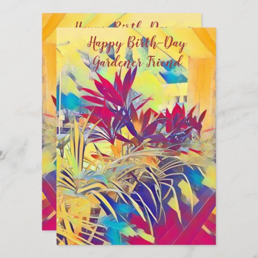 植物性誕生 – デイガーデナーフレンドウォーター色 シーズンカード (正面/裏面)