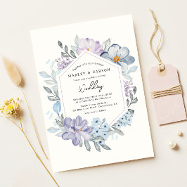 植物性赤面フローラフレームロマン結婚ティック 招待状