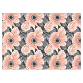 植物性軽ピーチ花柄 テーブルクロス (正面(横))