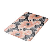 植物性軽ピーチ花柄 バスマット (アングル)