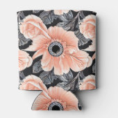 植物性軽ピーチ花柄 缶クーラー (裏面)