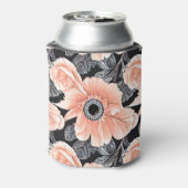 植物性軽ピーチ花柄 缶クーラー (缶裏面)