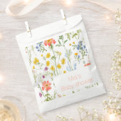 植物性野草の赤ちゃんシャワー フェイバーバッグ (クリップ留めされた状態)