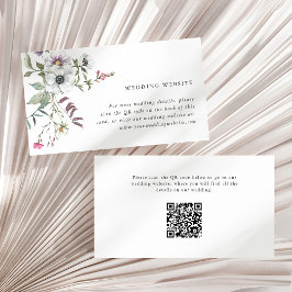 植物性野草 |の結婚WebサイトQRコード エンクロージャーカード