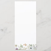 植物性野草 |エレガシンプルントウェディング メニュー (裏面)