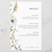 植物性野草 |エレガントなウェディングメニュー (正面)