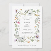 植物性野草 |エレガントな結婚式 招待状 (正面)