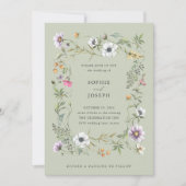 植物性野草 |ソフトグリーン結婚ズ 招待状 (正面)