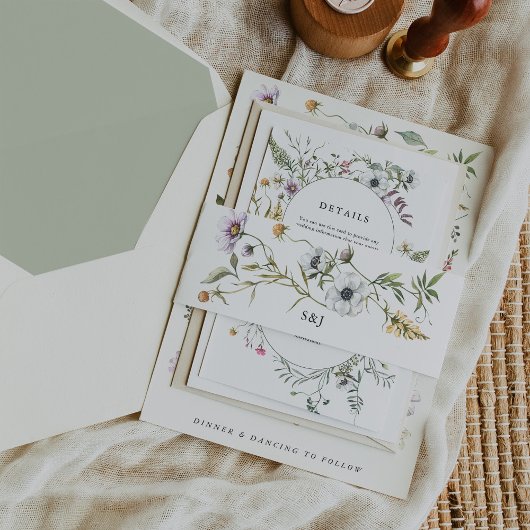 植物性野草 |モノグラム結婚ズ 招待状ベリーバンド