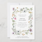 植物性野草 |赤エレガントちゃんシャワー 招待状 (正面)