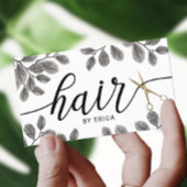 植物性金ゴールドシザーヘアサロンアポイントメント 名刺