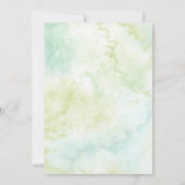 植物性金ゴールドハート型クリスタル結婚ズ 招待状 (裏面)