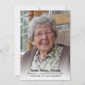 植物性金ゴールド写真記念招待状 招待状 (裏面)