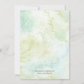 植物性金ゴールド幾何学模様ブライダルシャワー 招待状 (裏面)