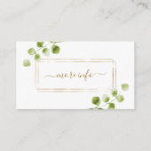 植物性金ゴールド結婚の詳細 エンクロージャーカード (正面)