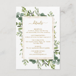 植物性金ゴールド結婚詳細 エンクロージャーカード