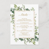 植物性金ゴールド結婚詳細 エンクロージャーカード (正面)