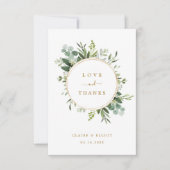 植物性金ゴールド緑化サンキューカード サンキューカード (正面)