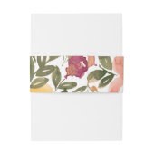 植物性開花絵画招待状用帯 招待状ベリーバンド (裏面例)