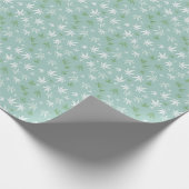植物性雑草葉模様包み紙 ラッピングペーパー (角)