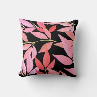 植物性離れのカラフル、シームレスなパターン。 クッション