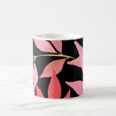 植物性離れのカラフル、シームレスなパターン。 コーヒーマグカップ (中央)