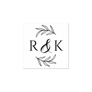 植物性離れリースアンパサンドイニシャル結婚ズ ラバースタンプ