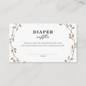 植物性離れ製おむつラッフルエンクロージャカード エンクロージャーカード (正面)