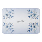 植物性青色花浴用マット バスマット (正面)