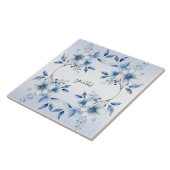 植物性青花陶磁器タイル タイル (側面)