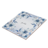 植物性青花陶磁器タイル タイル (側面)