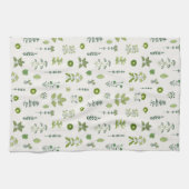 植物性食用植物グリーン キッチンタオル (横)