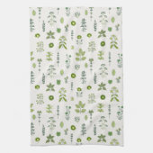 植物性食用植物グリーン キッチンタオル (縦)