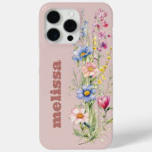 植物性魅力的ニュートラル褐色の野花 Case-Mate iPhoneケース (裏面)