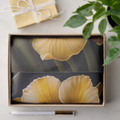 植物性黄色い花イラストレーション大 薄葉紙 (ギフト)