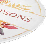 植物性黄色モノグラム結婚ズ カッティングボード (角)