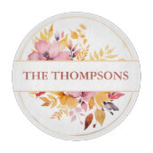 植物性黄色モノグラム結婚ズ カッティングボード (正面)