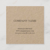 植物性「オレンジの花」レドゥートビジネスカード スクエア名刺 (裏面)