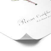 植物性「白キャベツバラ」レッドテポスター ポスター (角)