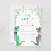 植物恐竜結婚の応答 出欠カード (正面)