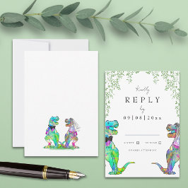 植物恐竜結婚の応答 出欠カード