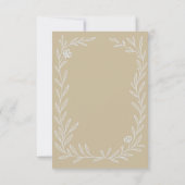 植物情報結婚詳細囲い 招待状 (裏面)