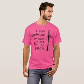 植物愛が止まらないあまり水浸しにしちゃう Tシャツ (正面フル)
