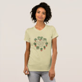 植物愛好家のためのグリーンティー Tシャツ (正面フル)