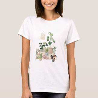 植物愛好家のための植物の部屋 Tシャツ