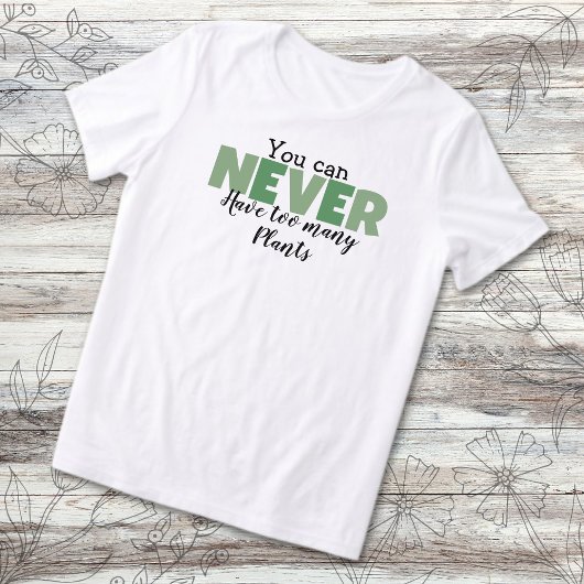 植物愛好家のための「植物は多いに越したことはない」デザイン トライブレンドTシャツ