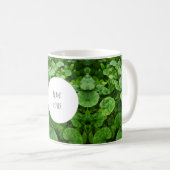 植物愛好家のイニシャル入りマグカップ コーヒーマグカップ (正面右)
