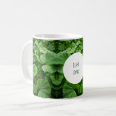 植物愛好家のイニシャル入りマグカップ コーヒーマグカップ (正面左)