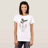 植物愛好家シャツ | シンプルなアースデイTシャツ | 自然 Tシャツ (正面フル)