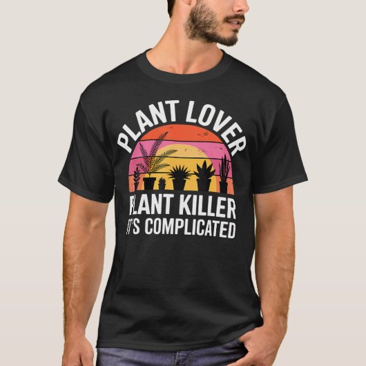 植物愛好家 植物殺し屋 複雑な室内C Tシャツ (正面)